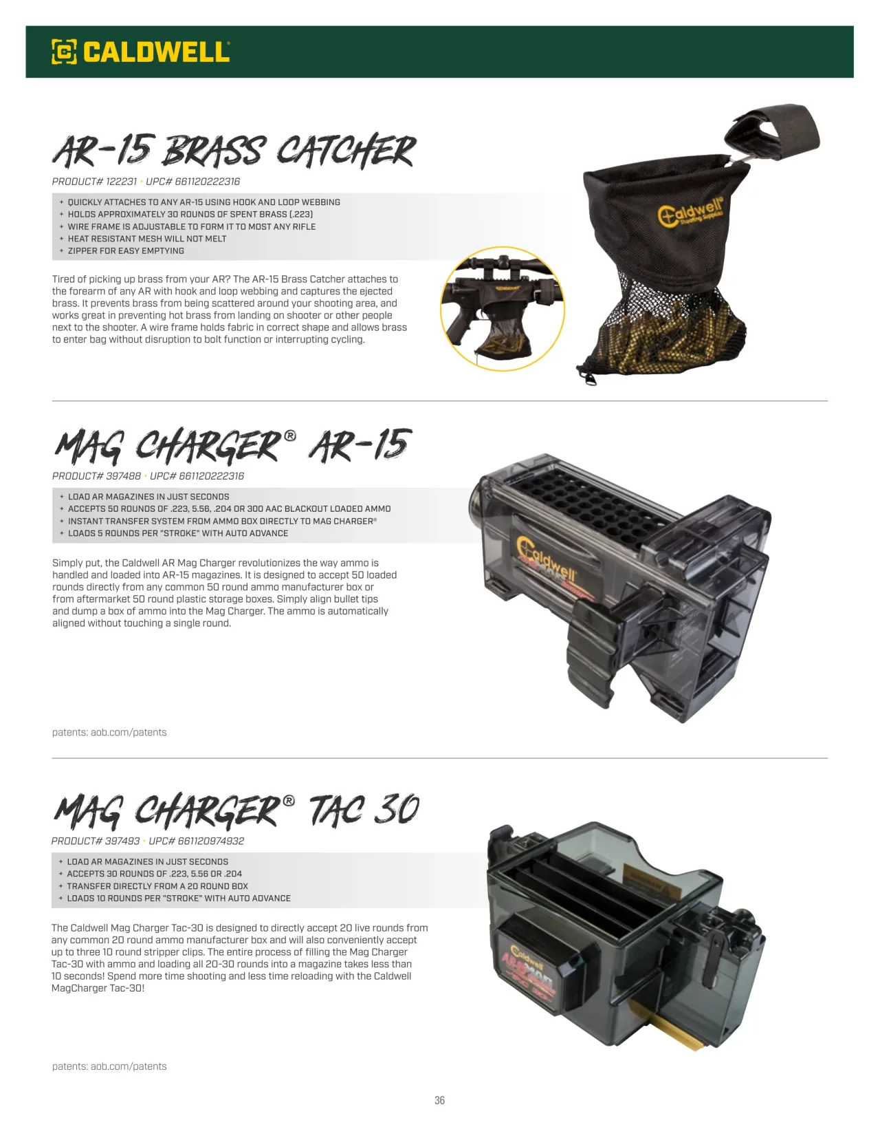 Página 36 de American Outdoor Brands · Accesorios de tiro 2023