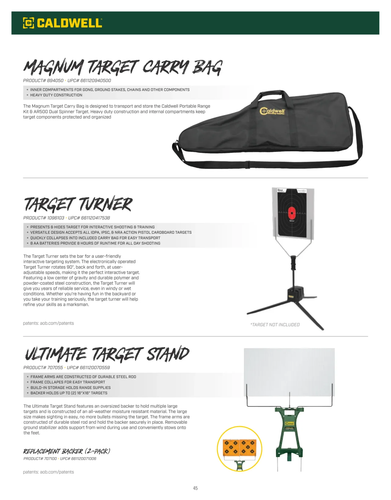 Página 45 de American Outdoor Brands · Accesorios de tiro 2023