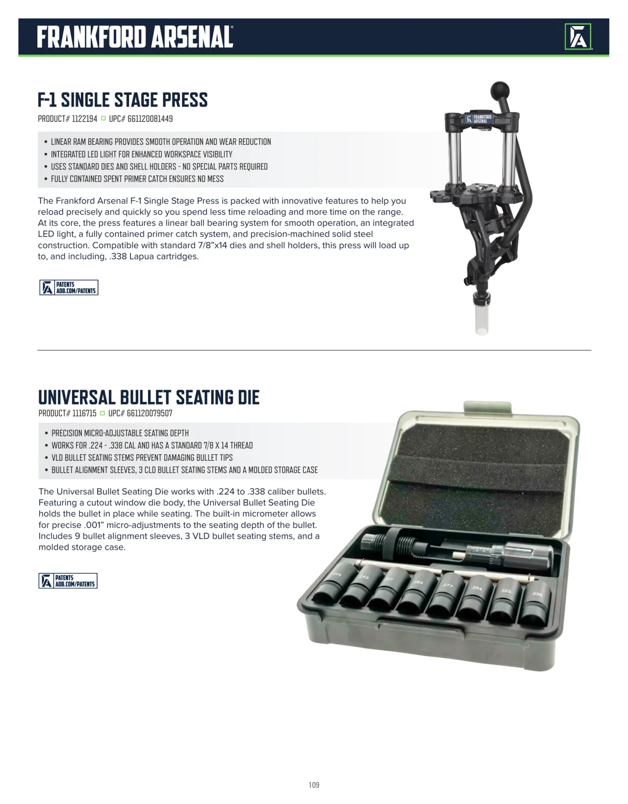 Página 109 de American Outdoor Brands · Accesorios de tiro 2026
