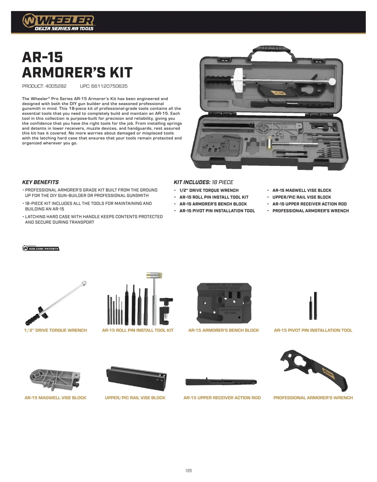 Página 189 de American Outdoor Brands · Accesorios de tiro 2026