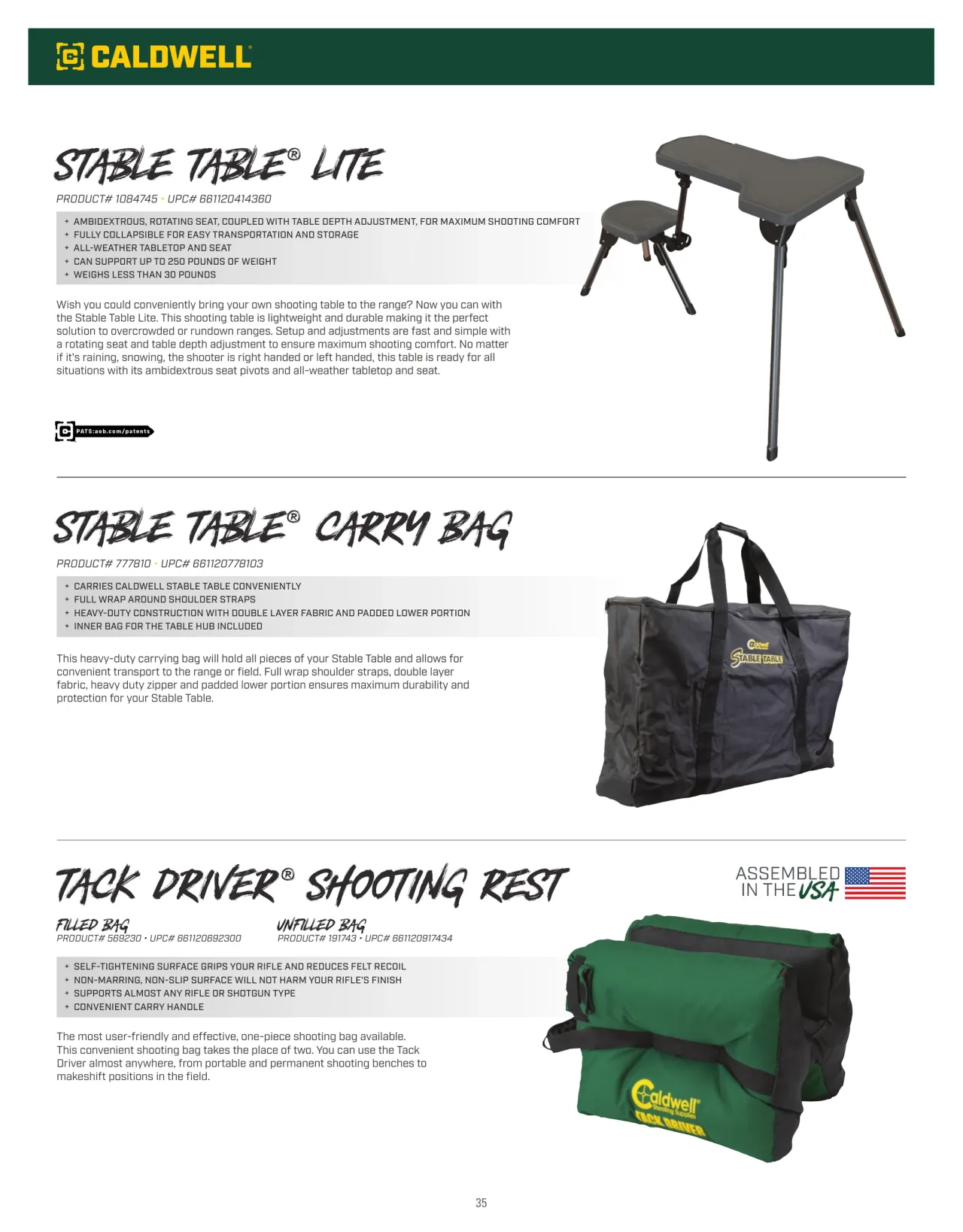 Página 35 de American Outdoor Brands · Accesorios de tiro 2026
