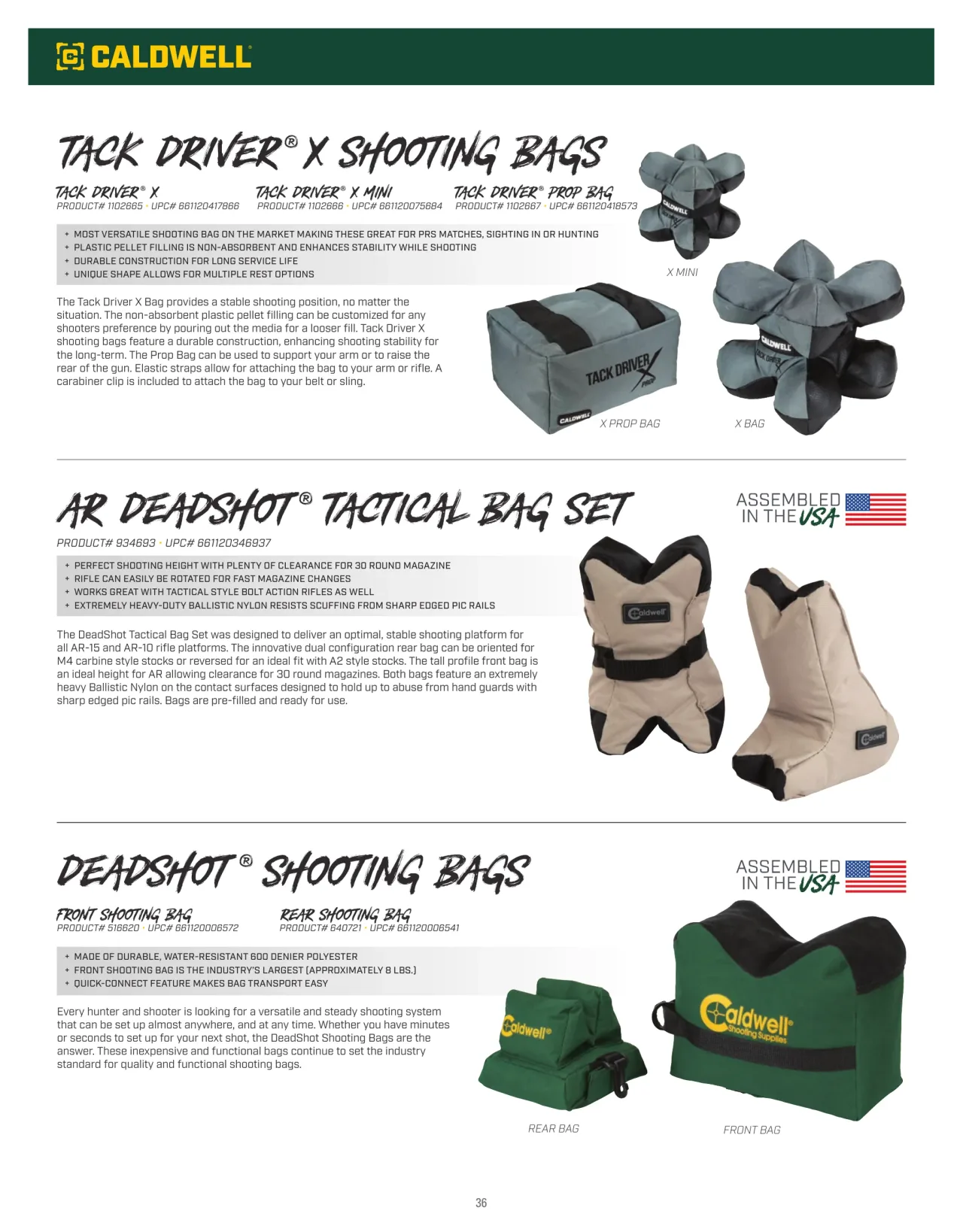 Página 36 de American Outdoor Brands · Accesorios de tiro 2026