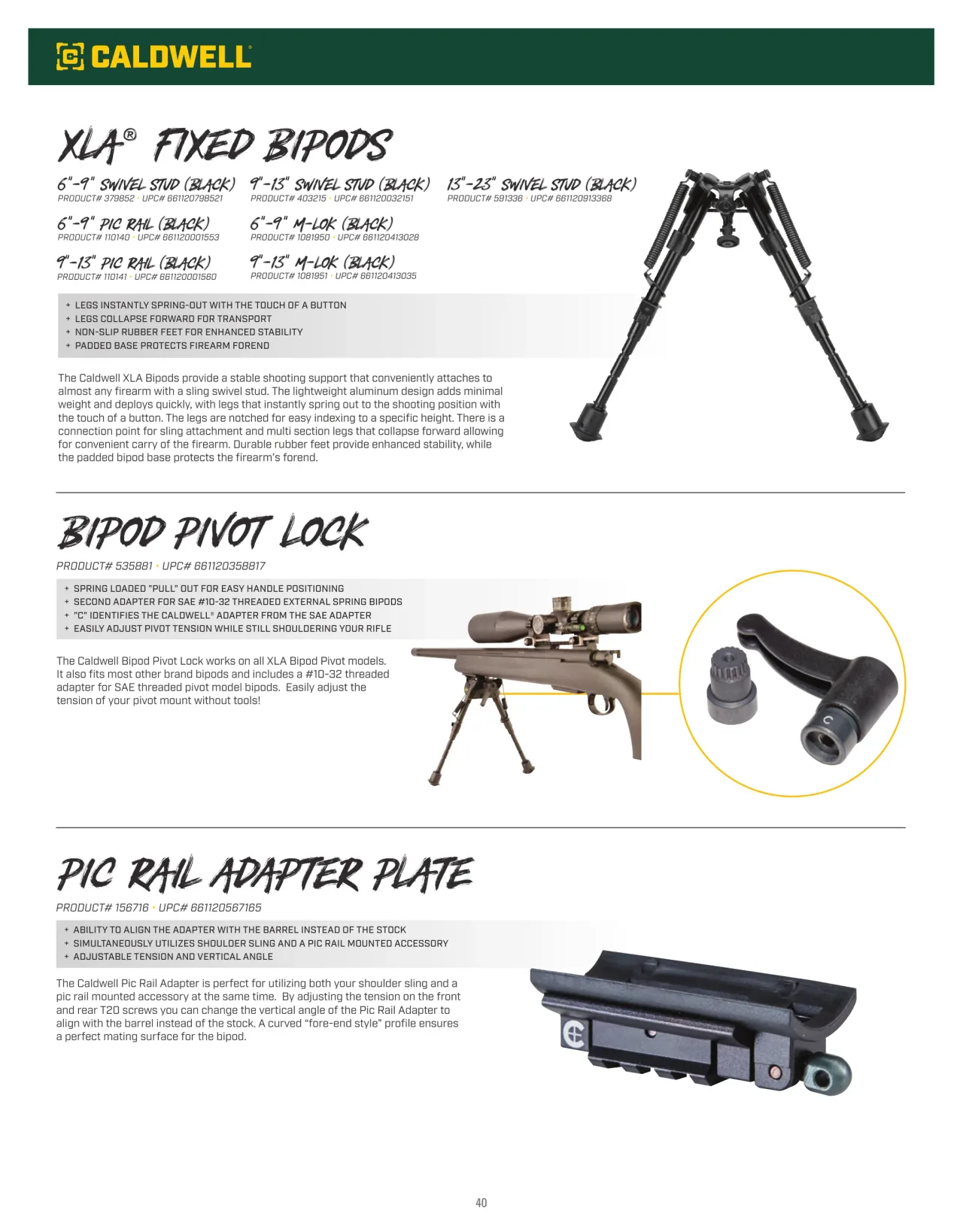 Página 40 de American Outdoor Brands · Accesorios de tiro 2026