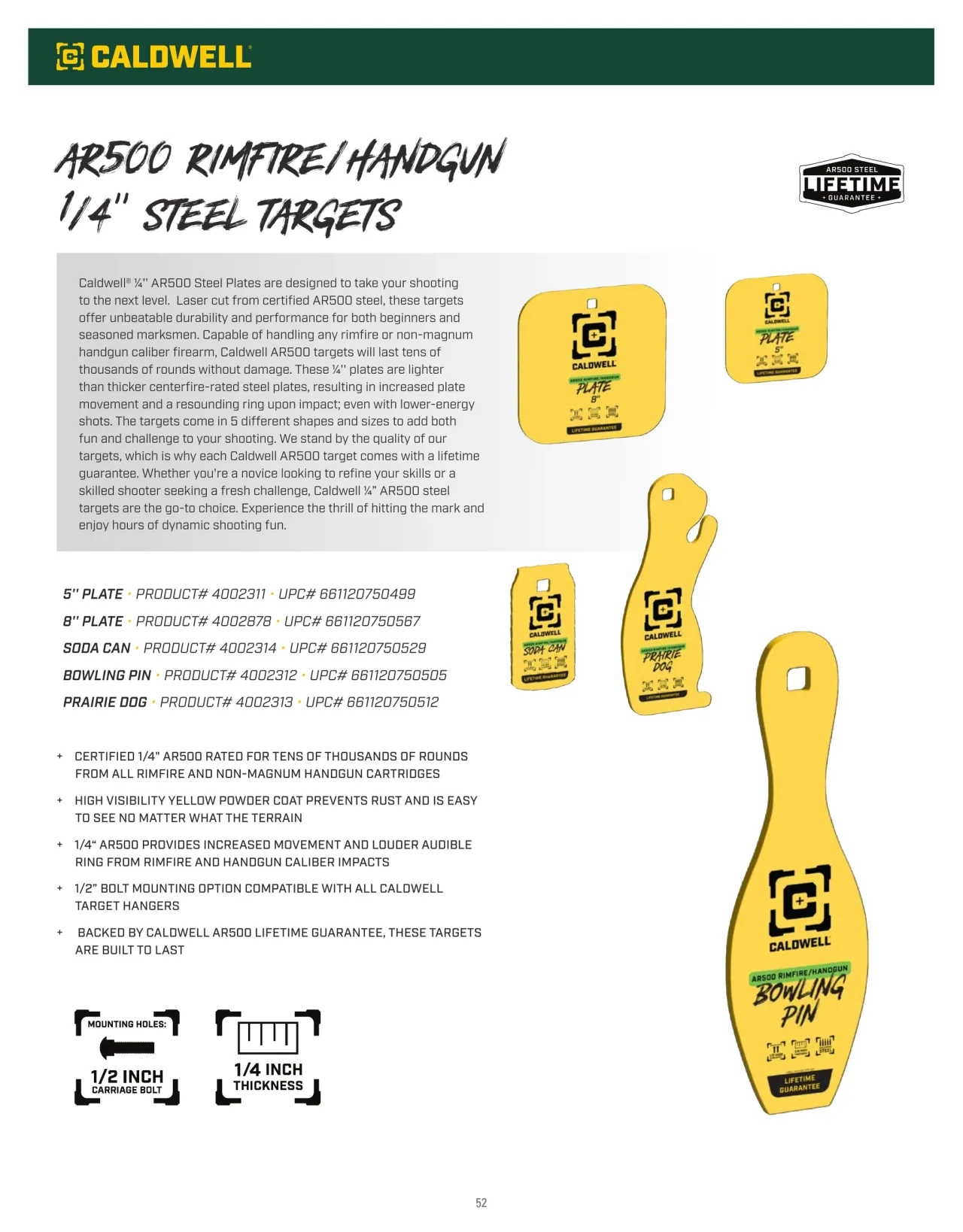 Página 52 de American Outdoor Brands · Accesorios de tiro 2026
