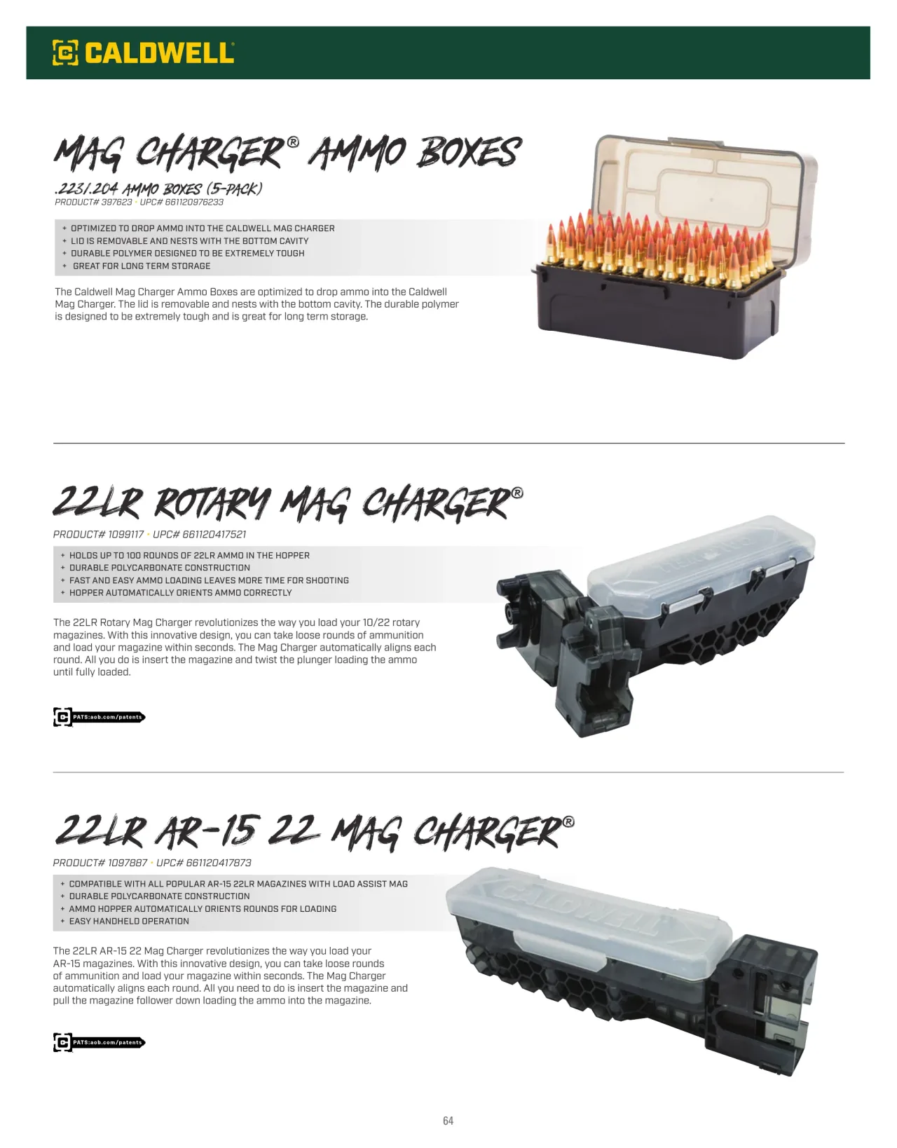 Página 64 de American Outdoor Brands · Accesorios de tiro 2026