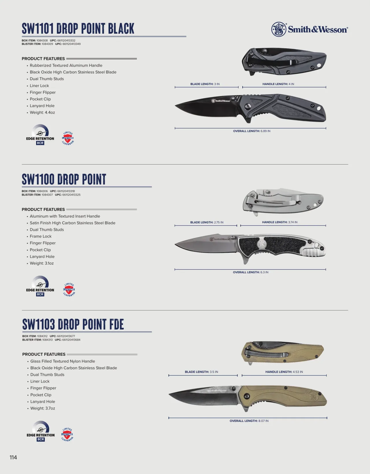 Página 114 de American Outdoor Brands · Cuchillería 2026