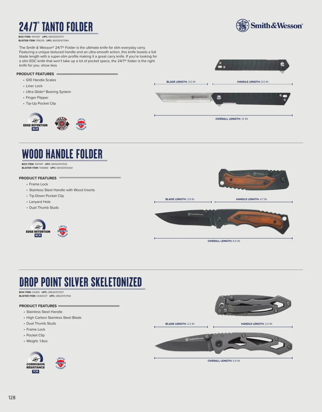 Página 128 de American Outdoor Brands · Cuchillería 2026