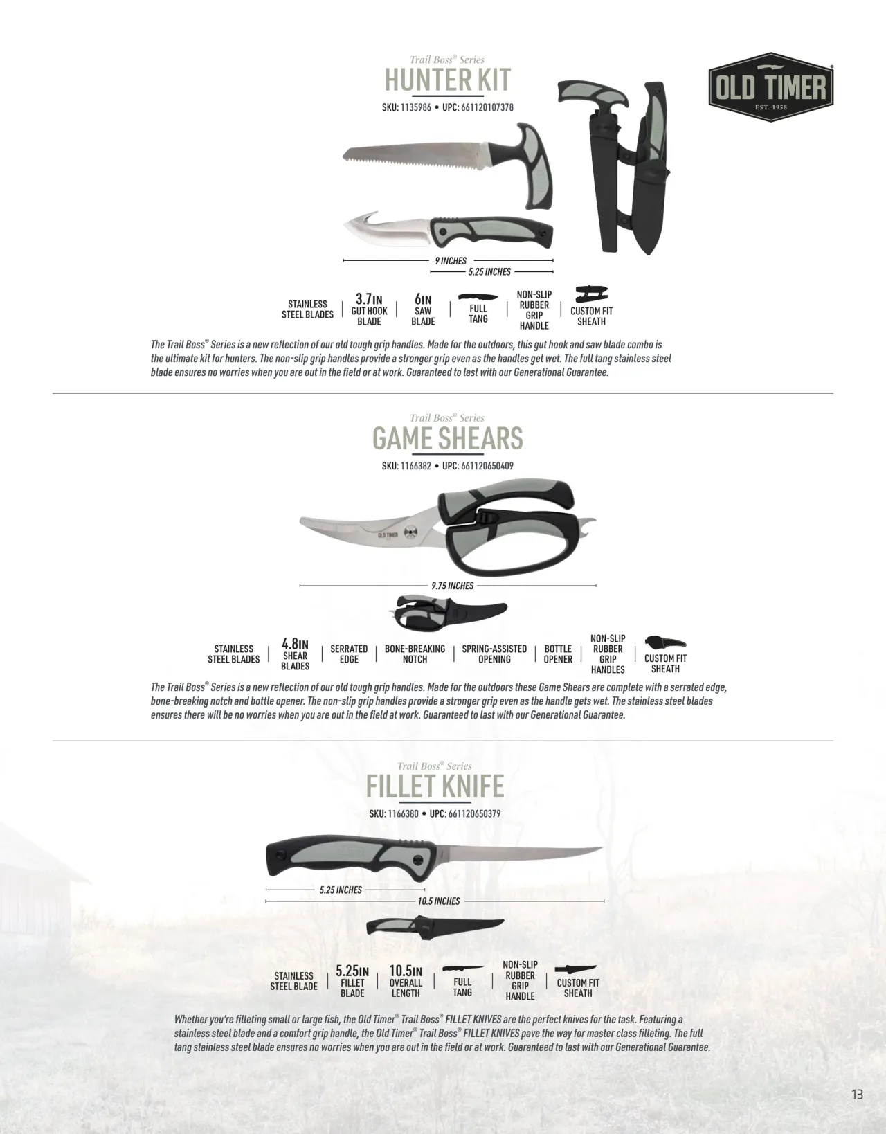 Página 13 de American Outdoor Brands · Cuchillería 2026