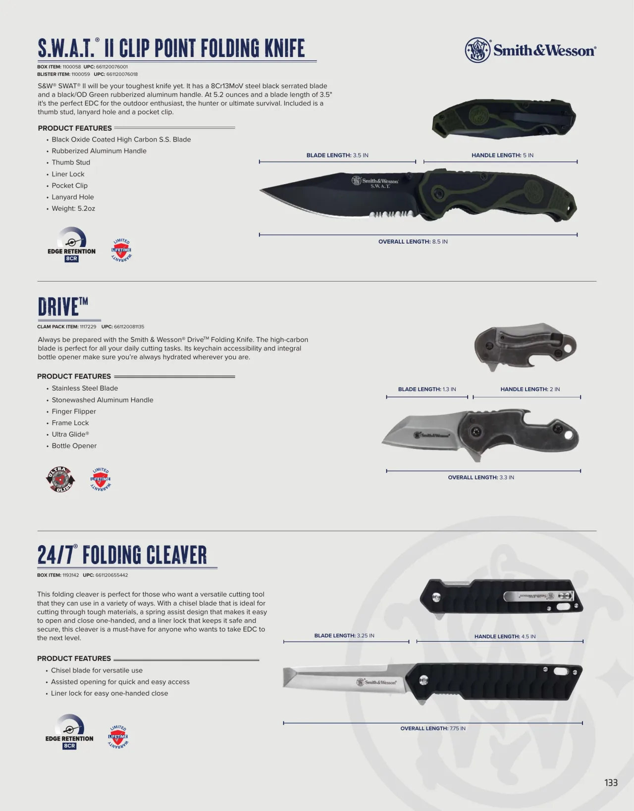Página 133 de American Outdoor Brands · Cuchillería 2026