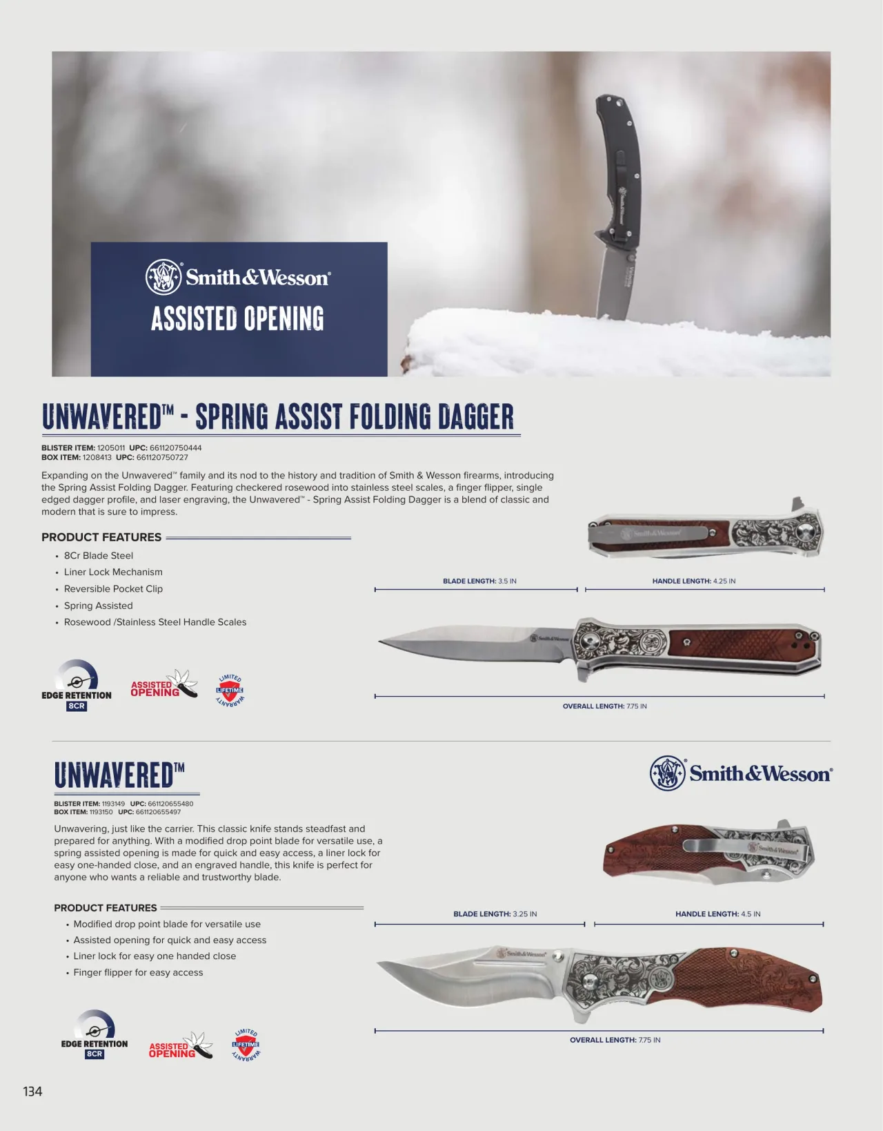 Página 134 de American Outdoor Brands · Cuchillería 2026