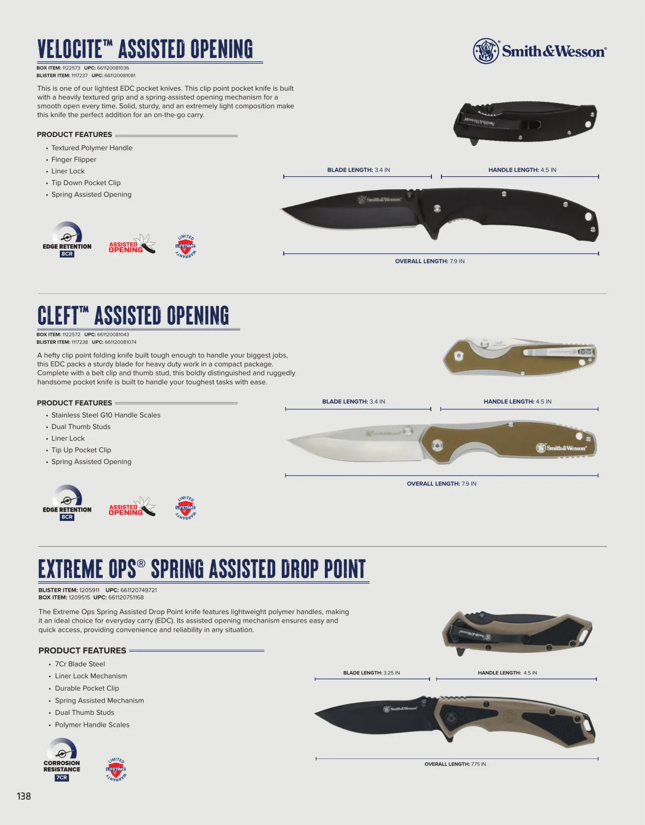 Página 138 de American Outdoor Brands · Cuchillería 2026