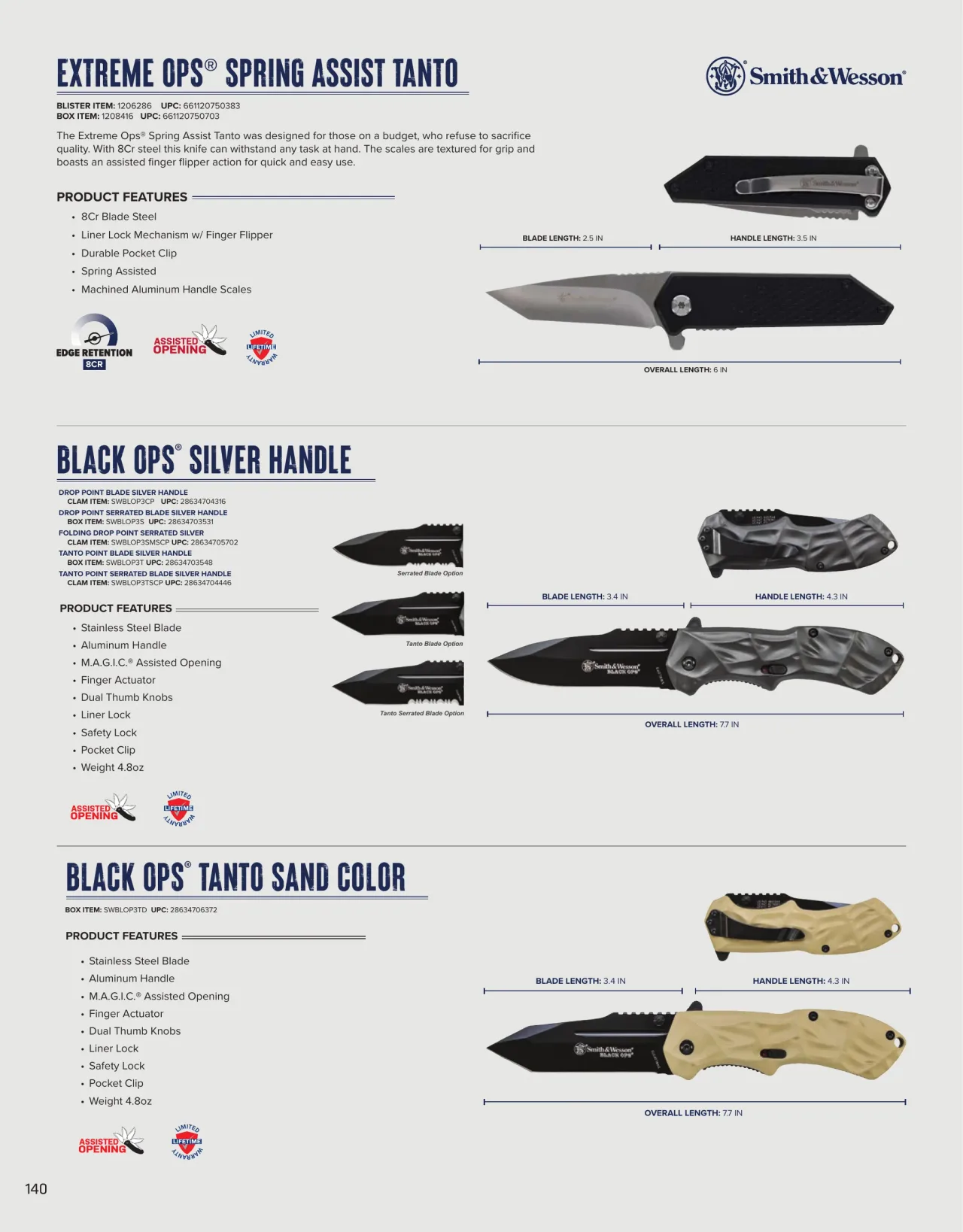 Página 140 de American Outdoor Brands · Cuchillería 2026