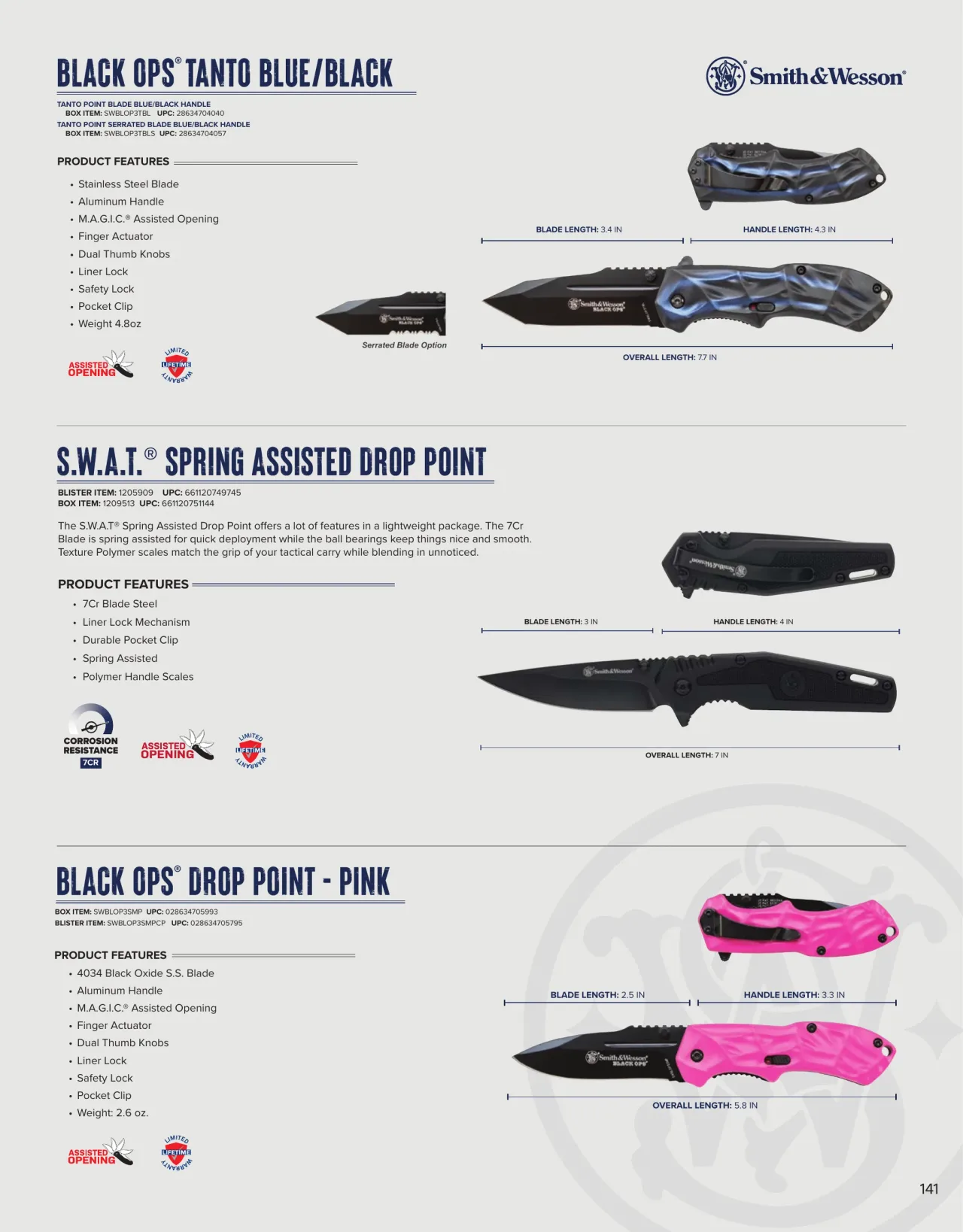 Página 141 de American Outdoor Brands · Cuchillería 2026