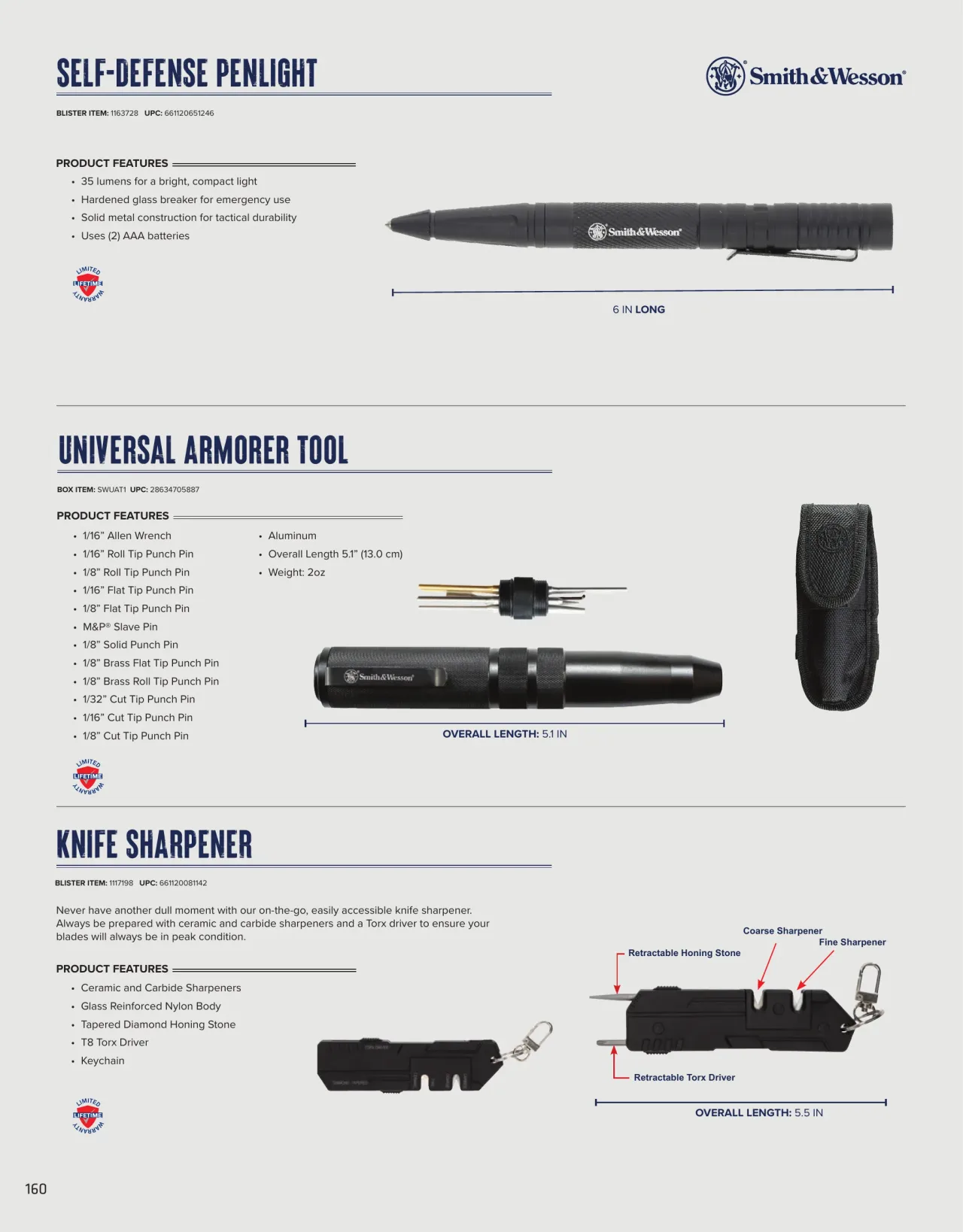 Página 160 de American Outdoor Brands · Cuchillería 2026
