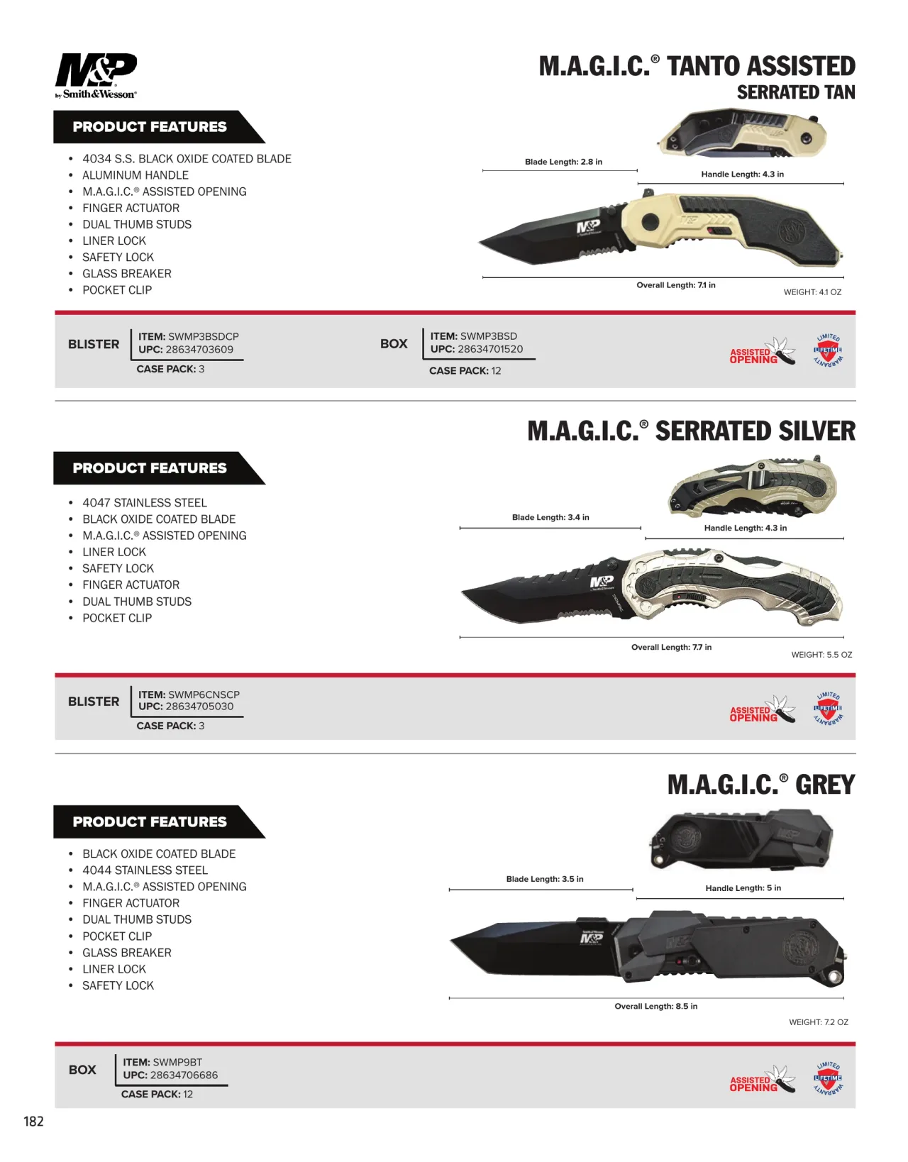 Página 182 de American Outdoor Brands · Cuchillería 2026