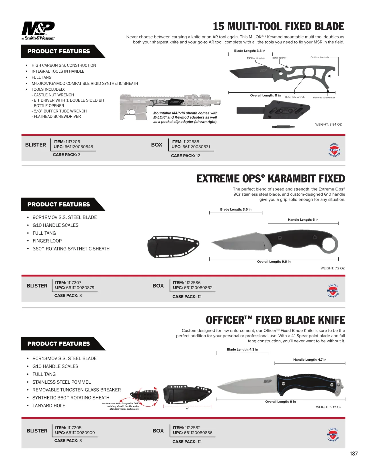 Página 187 de American Outdoor Brands · Cuchillería 2026