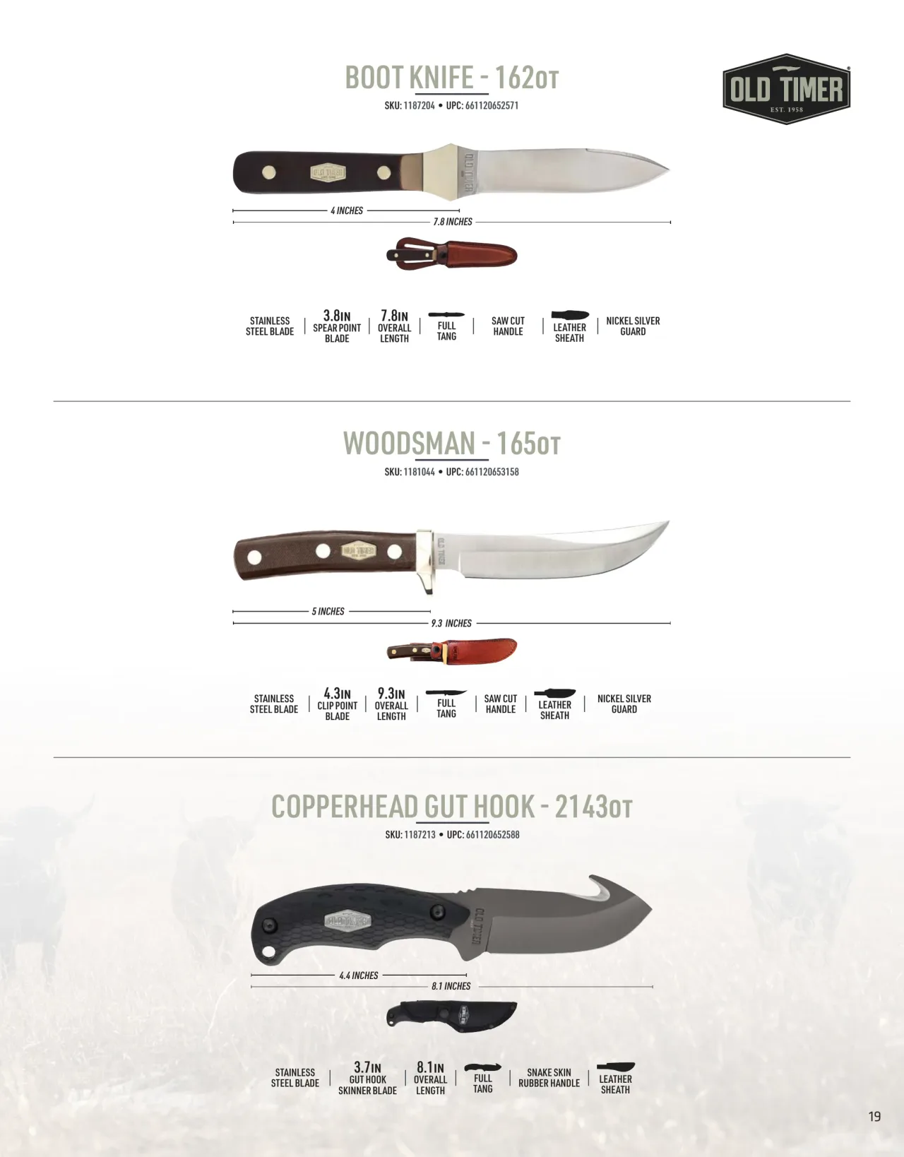 Página 19 de American Outdoor Brands · Cuchillería 2026