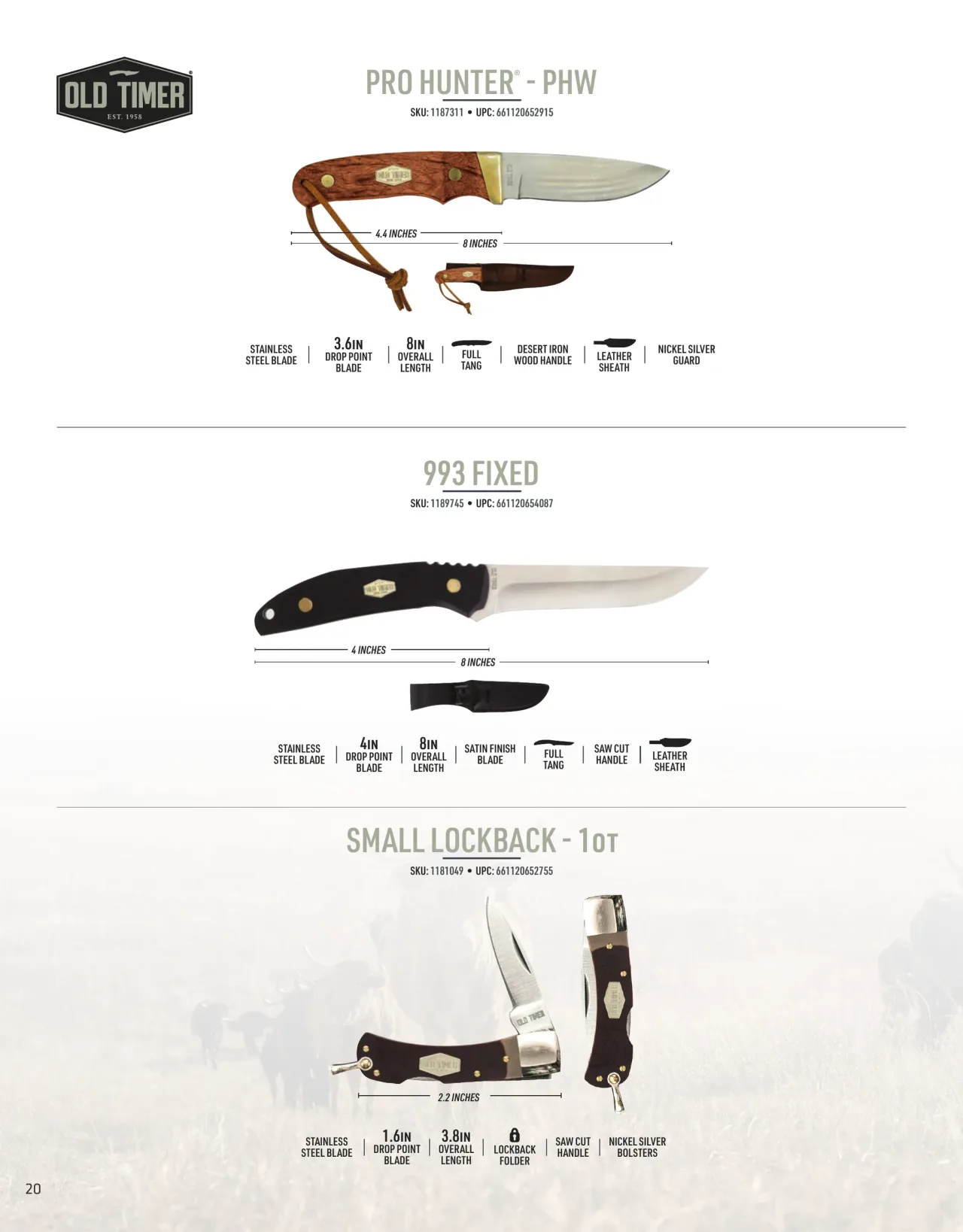 Página 20 de American Outdoor Brands · Cuchillería 2026