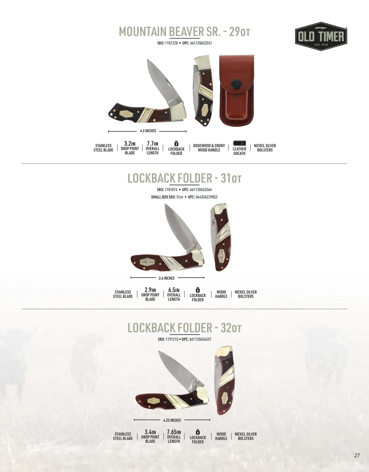 Página 27 de American Outdoor Brands · Cuchillería 2026