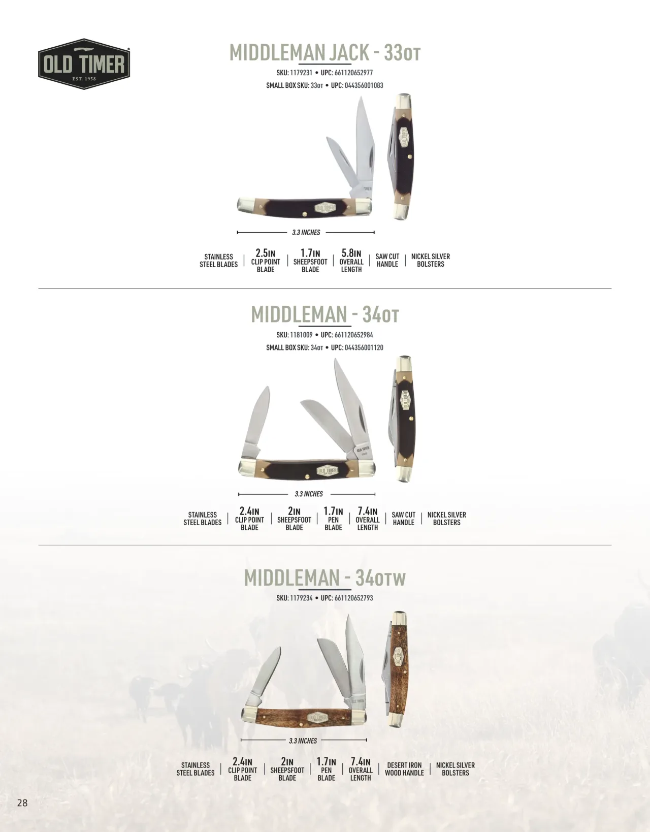 Página 28 de American Outdoor Brands · Cuchillería 2026
