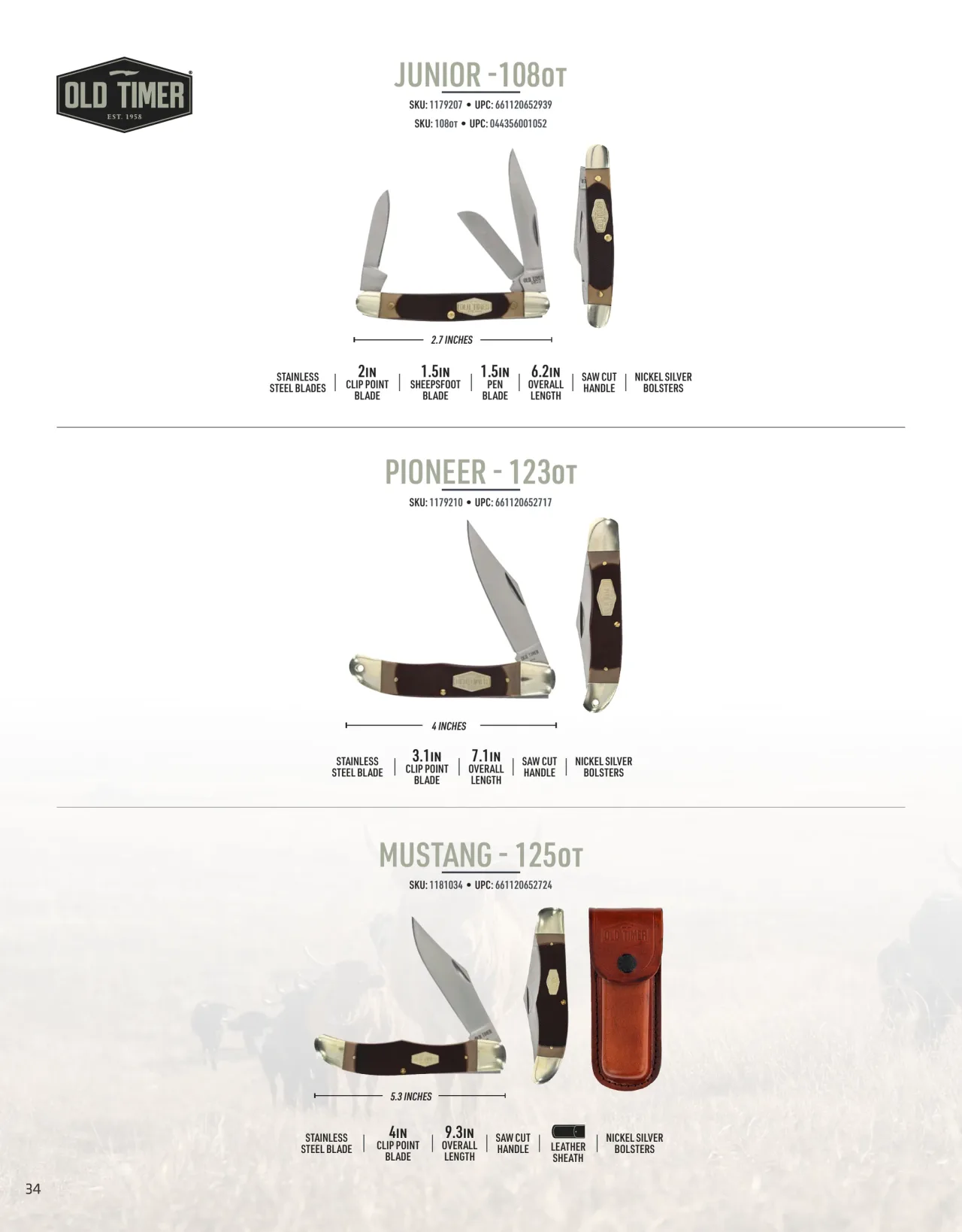 Página 34 de American Outdoor Brands · Cuchillería 2026