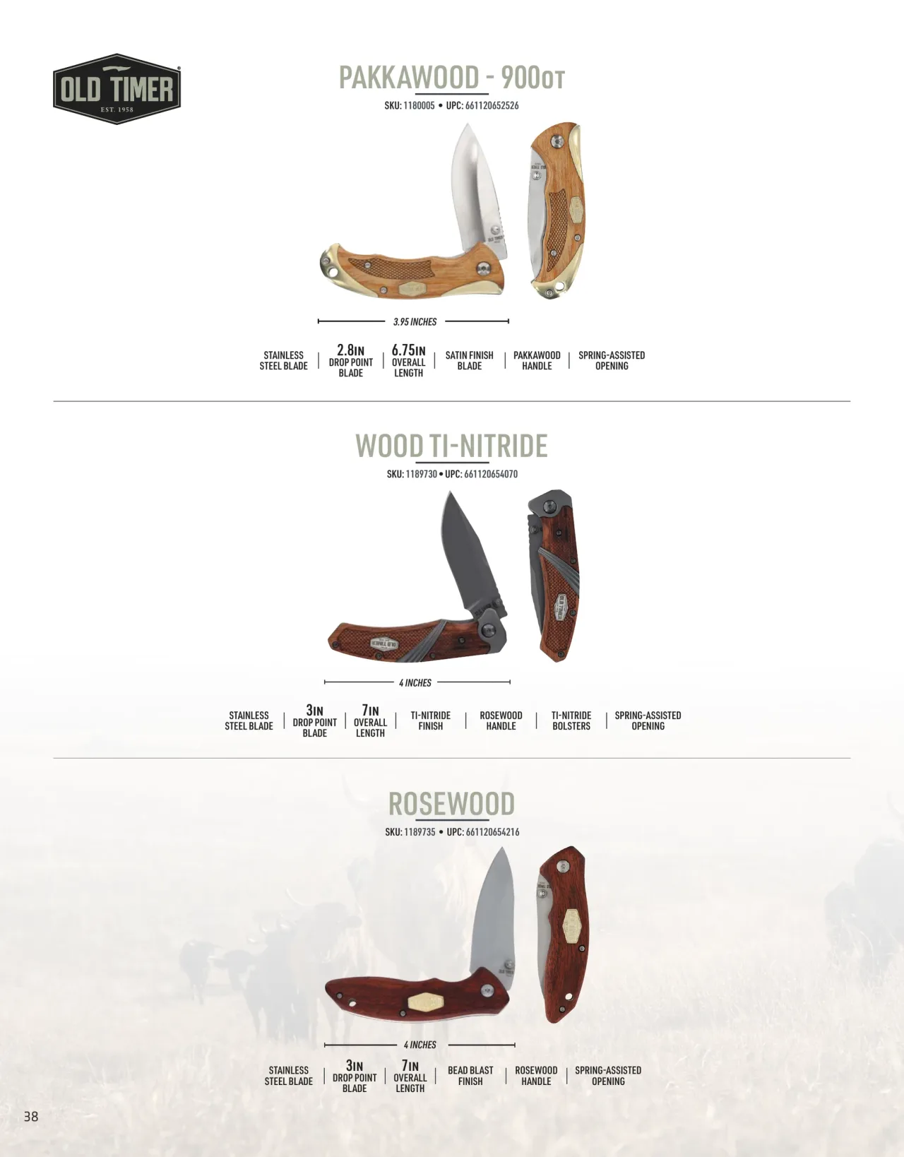 Página 38 de American Outdoor Brands · Cuchillería 2026