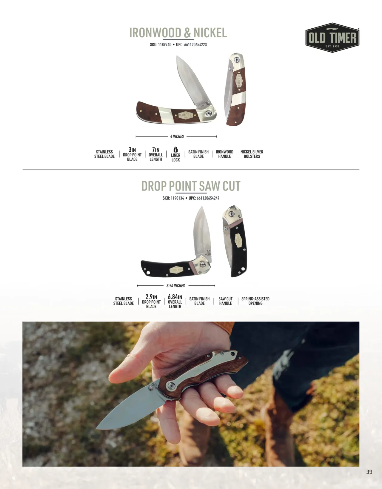 Página 39 de American Outdoor Brands · Cuchillería 2026