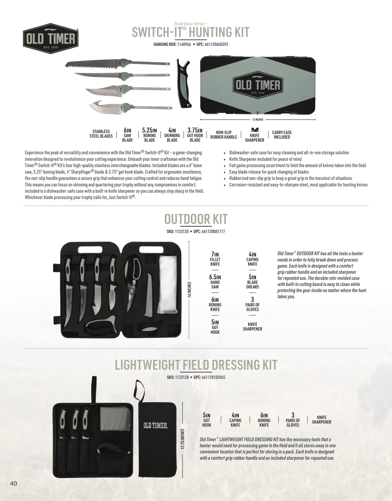 Página 40 de American Outdoor Brands · Cuchillería 2026