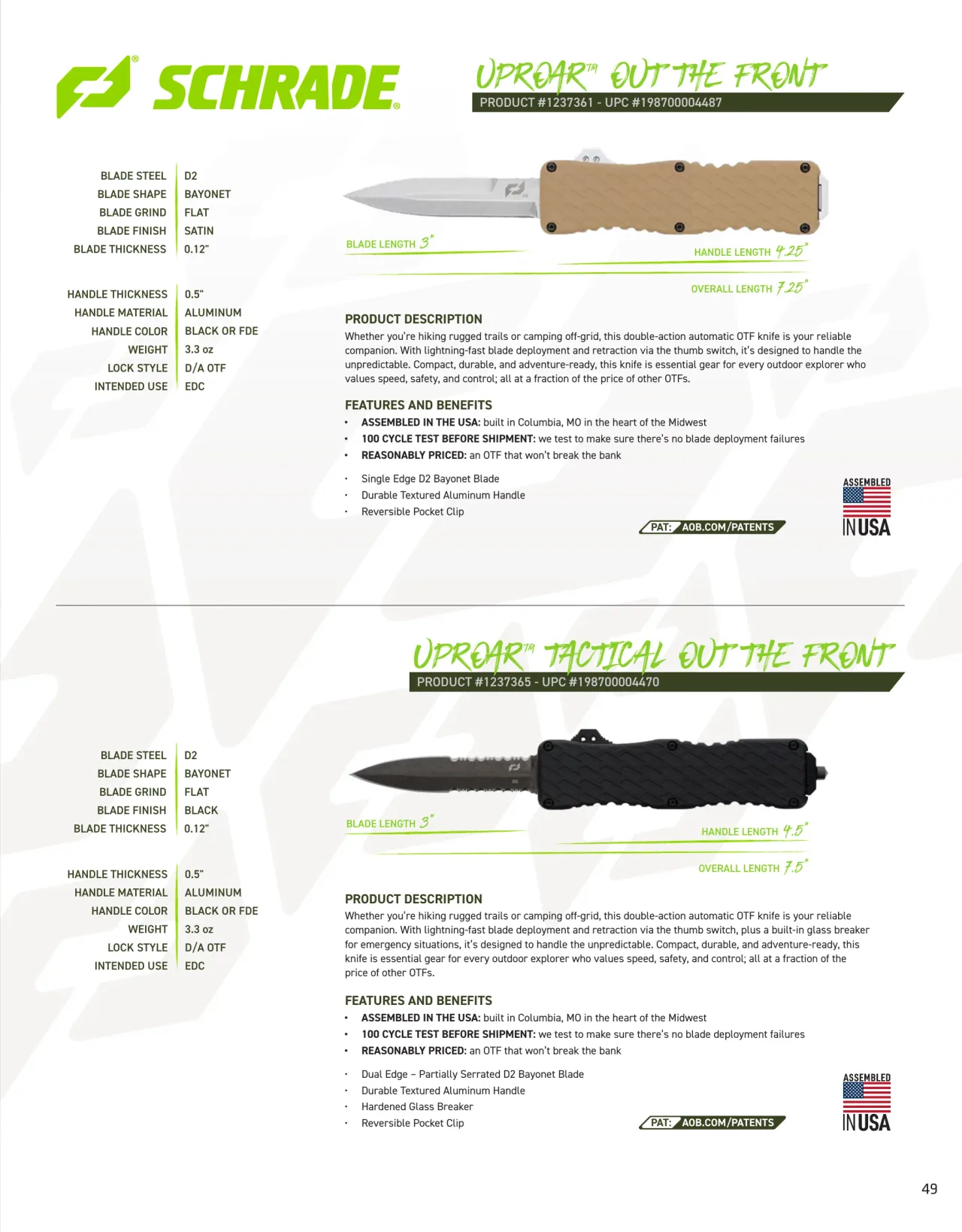Página 49 de American Outdoor Brands · Cuchillería 2026