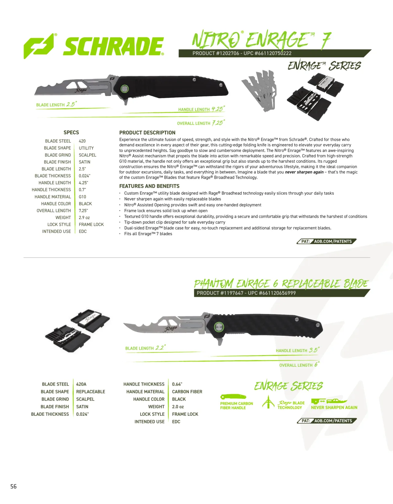 Página 56 de American Outdoor Brands · Cuchillería 2026