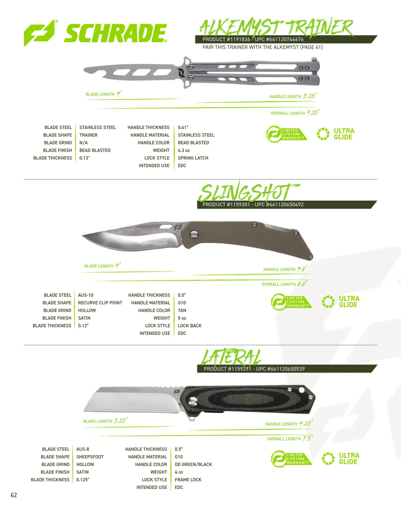 Página 62 de American Outdoor Brands · Cuchillería 2026