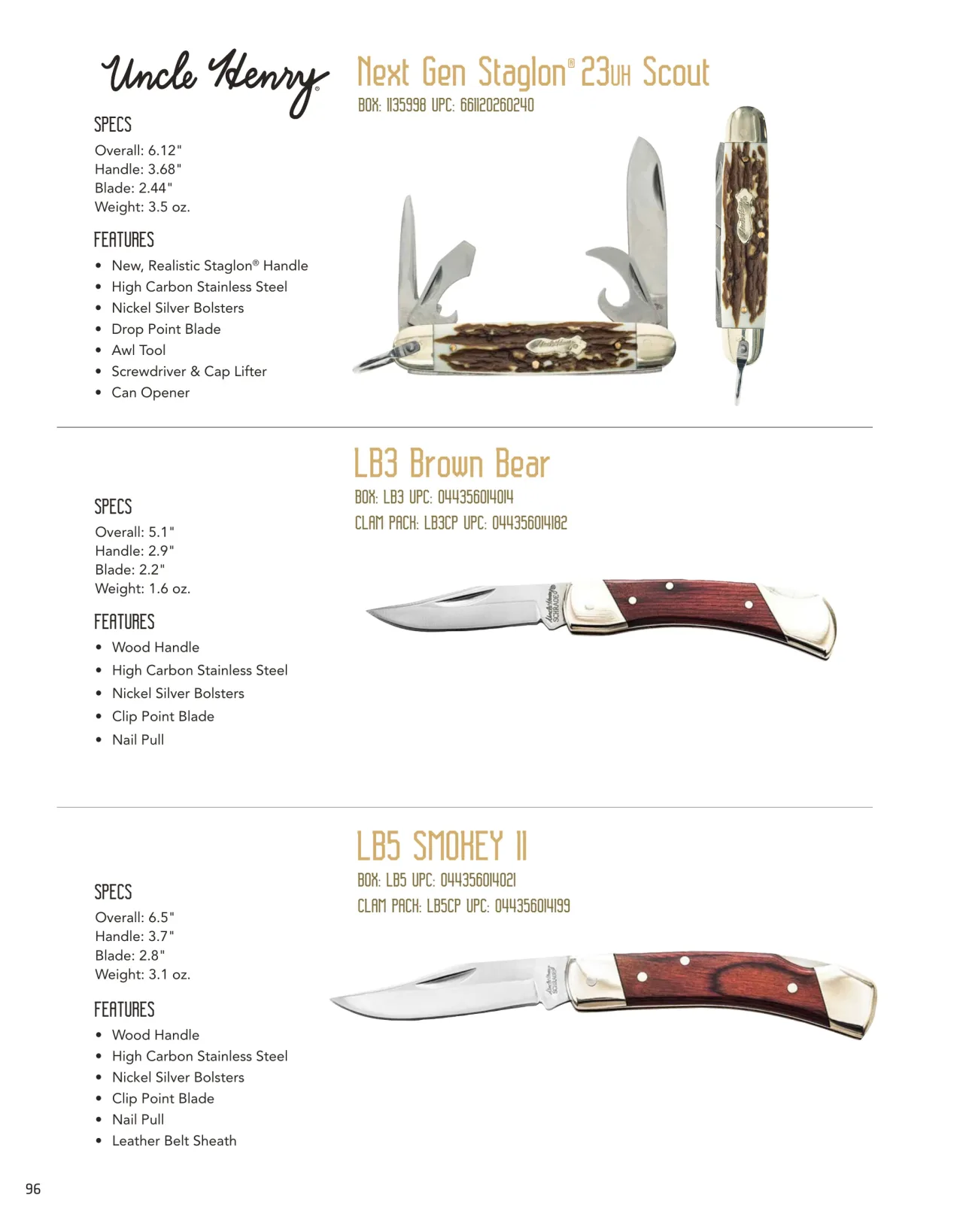 Página 96 de American Outdoor Brands · Cuchillería 2026