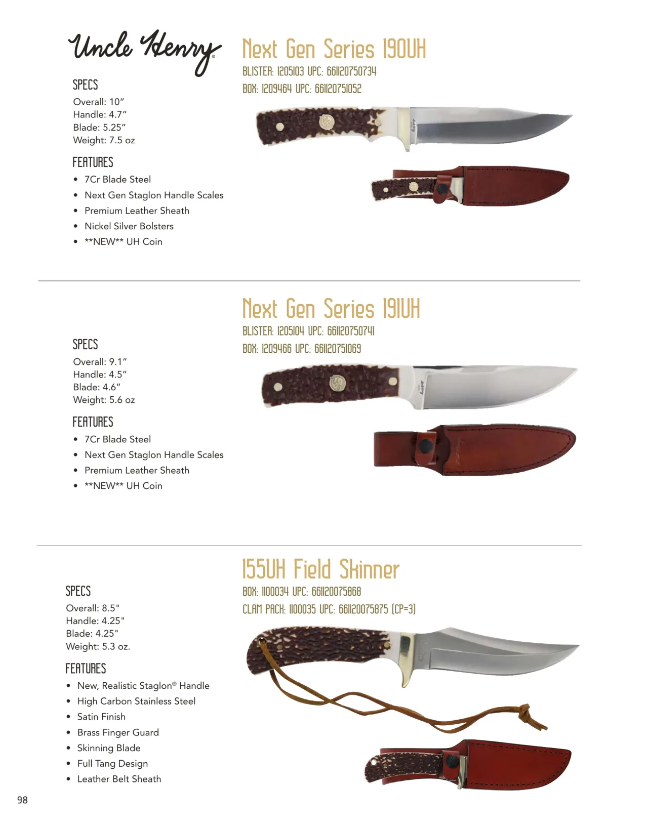 Página 98 de American Outdoor Brands · Cuchillería 2026