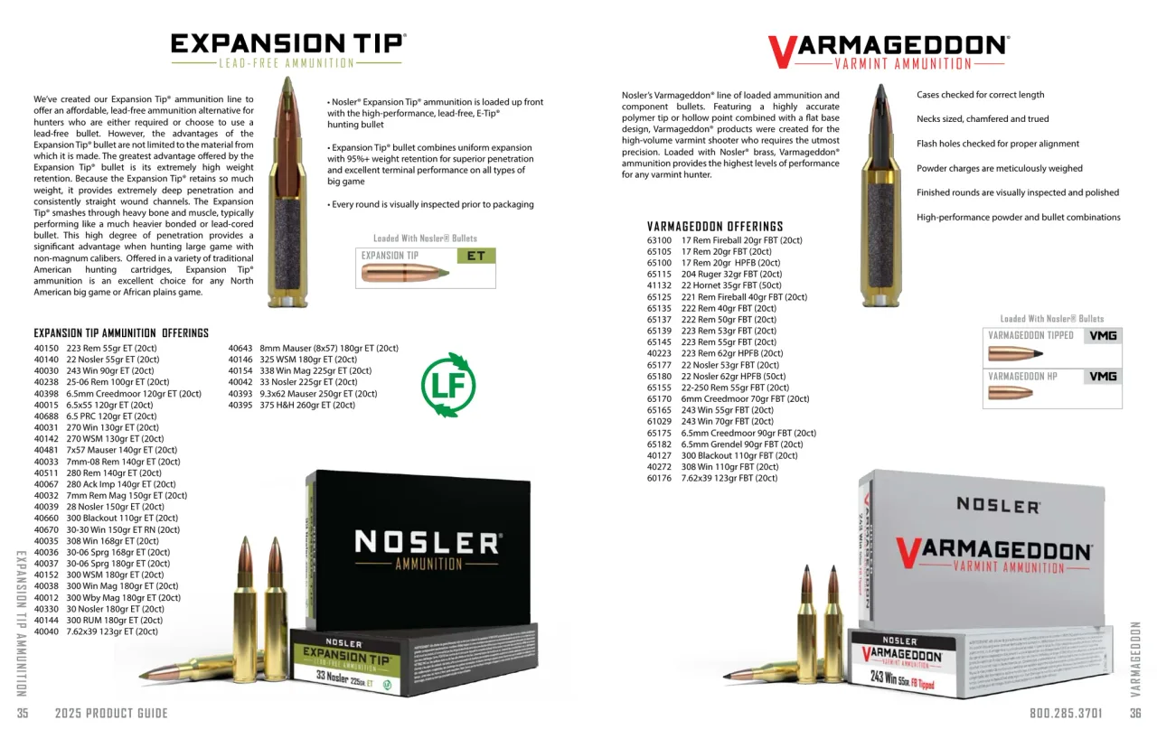 Página 19 de Nosler 2025