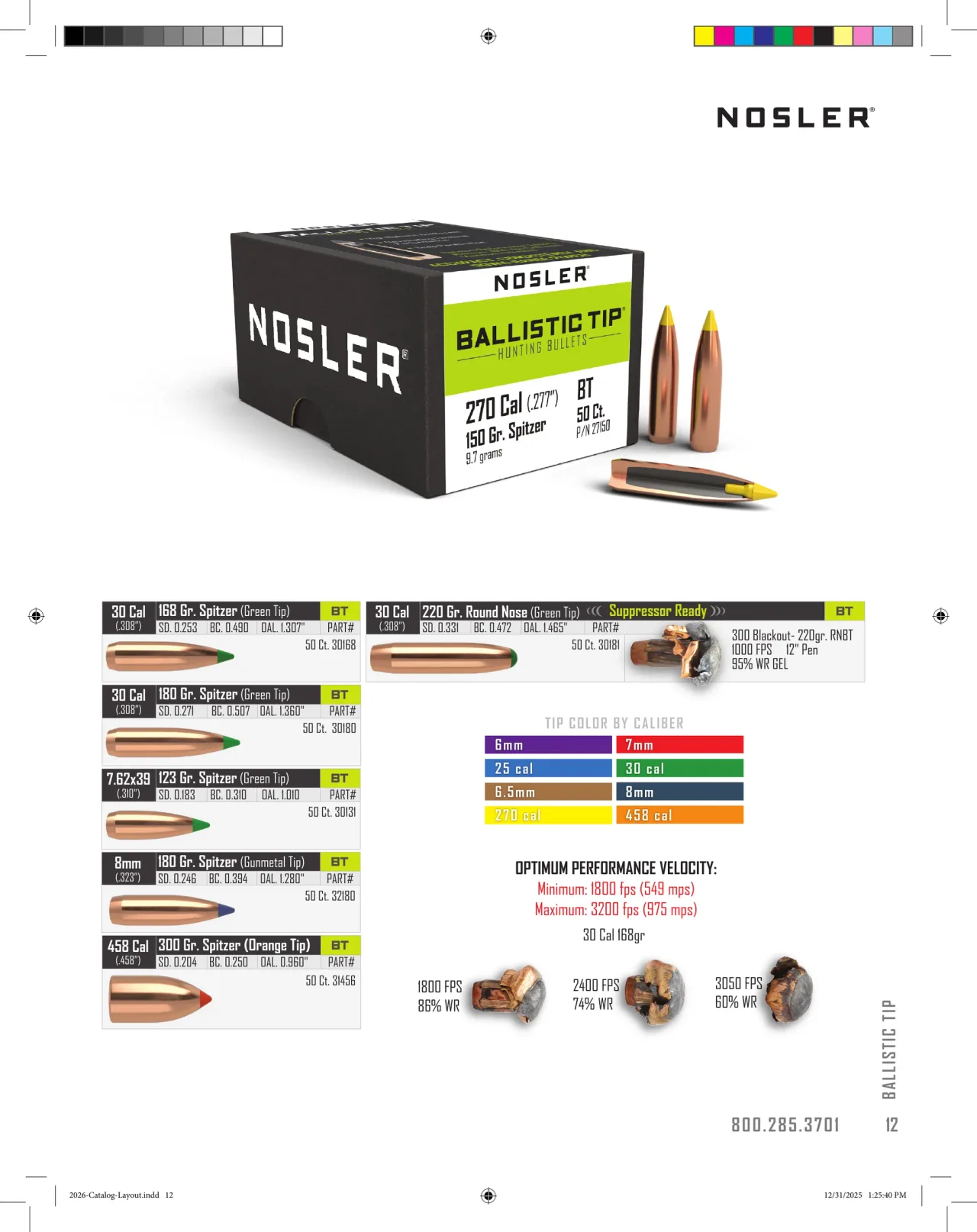Página 13 de Nosler 2026