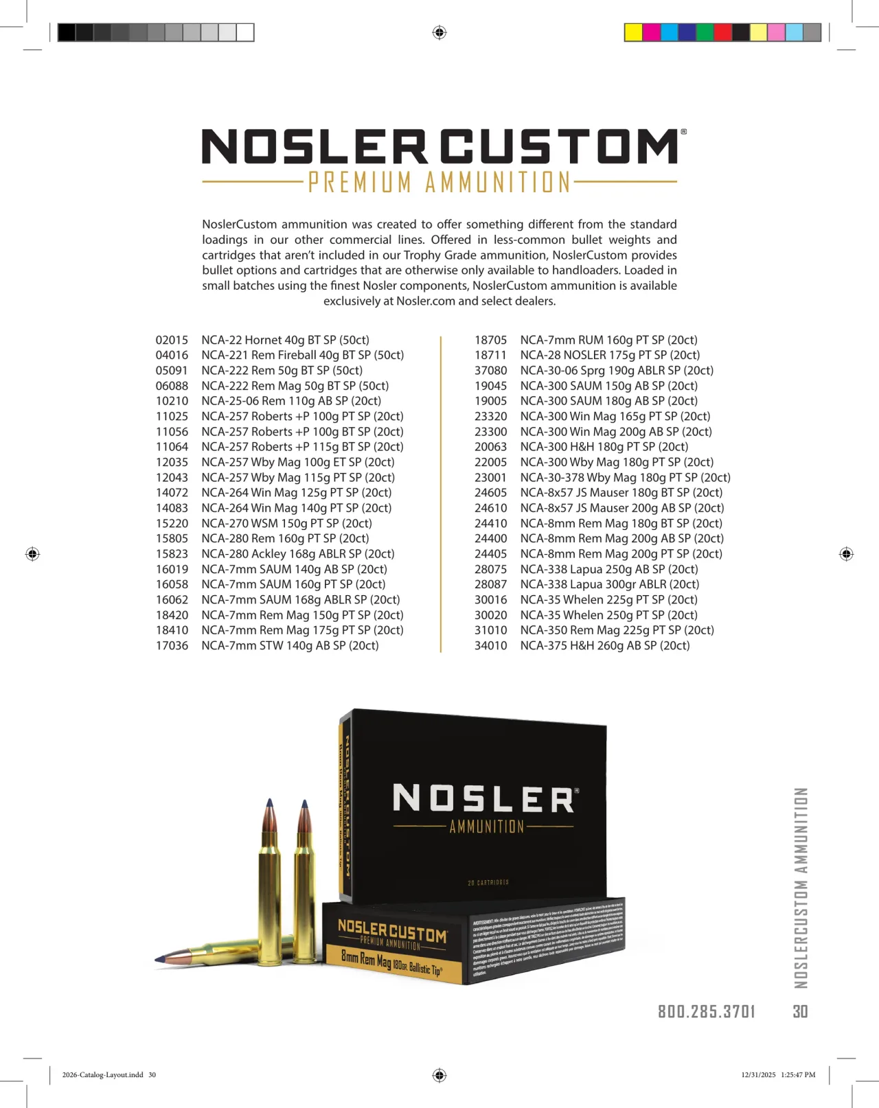 Página 31 de Nosler 2026