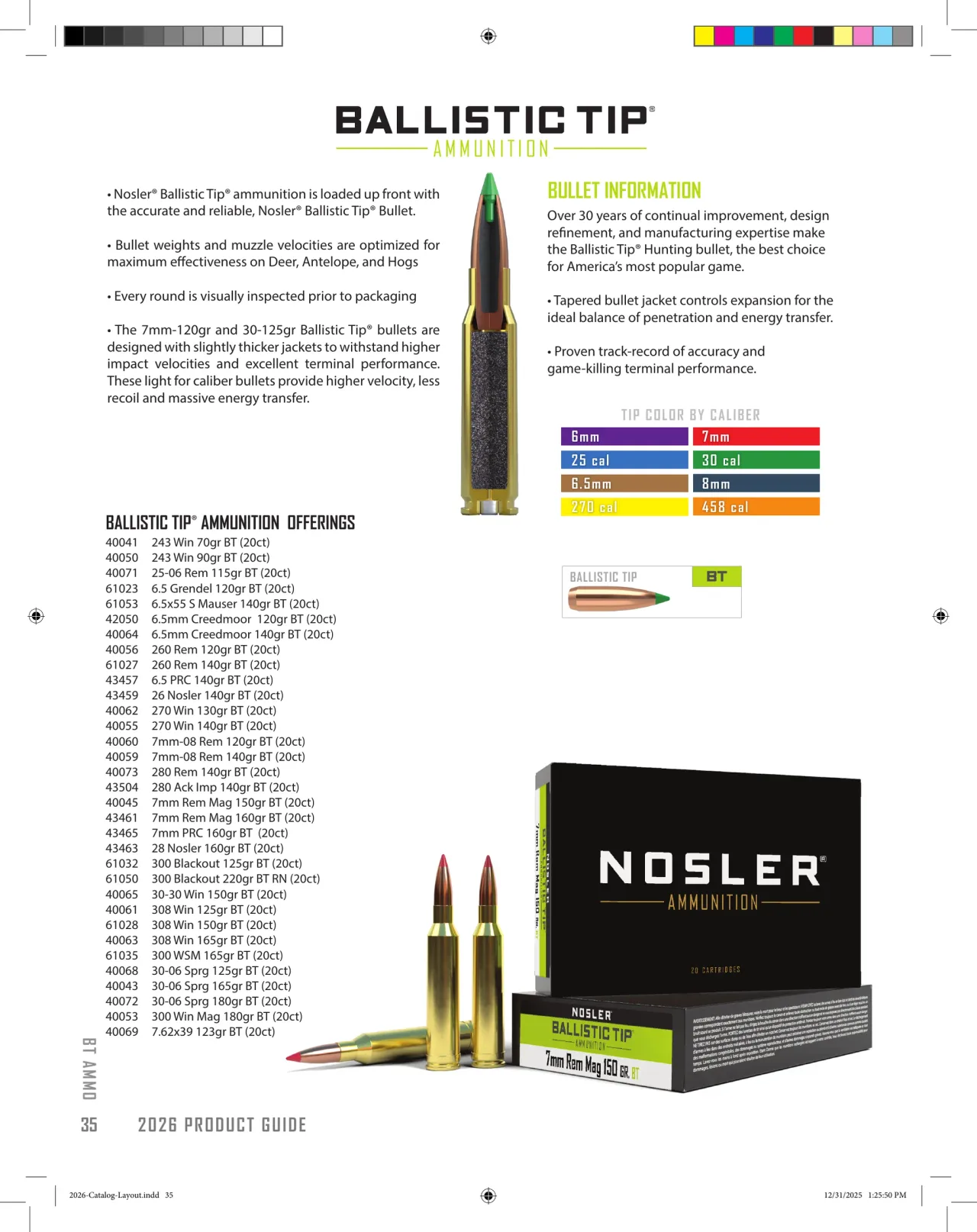 Página 36 de Nosler 2026