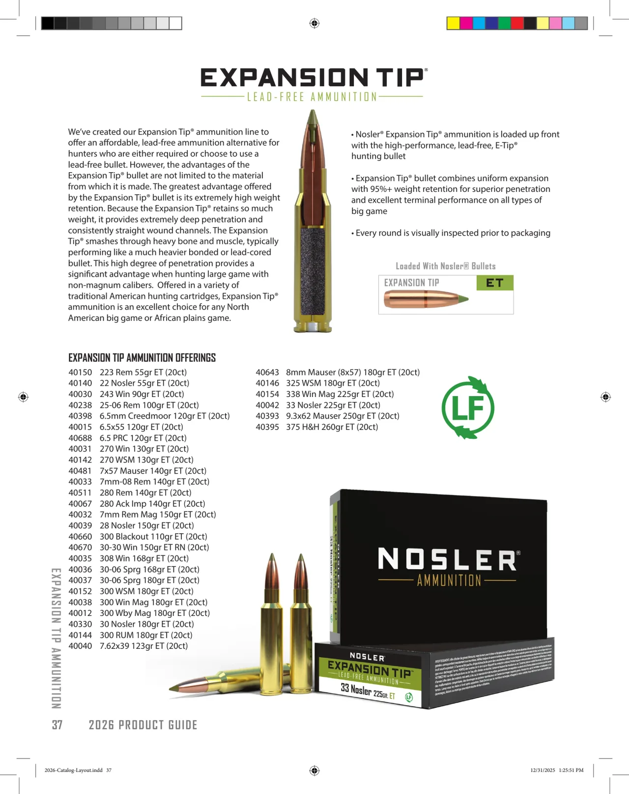Página 38 de Nosler 2026