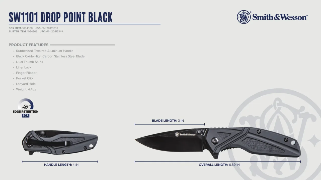 Página 16 de Smith & Wesson · Cuchillería 2023