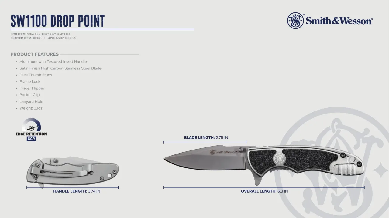 Página 17 de Smith & Wesson · Cuchillería 2023