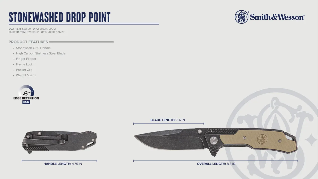 Página 19 de Smith & Wesson · Cuchillería 2023
