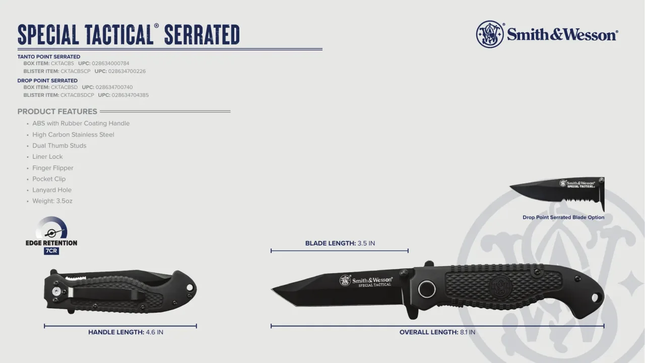 Página 21 de Smith & Wesson · Cuchillería 2023