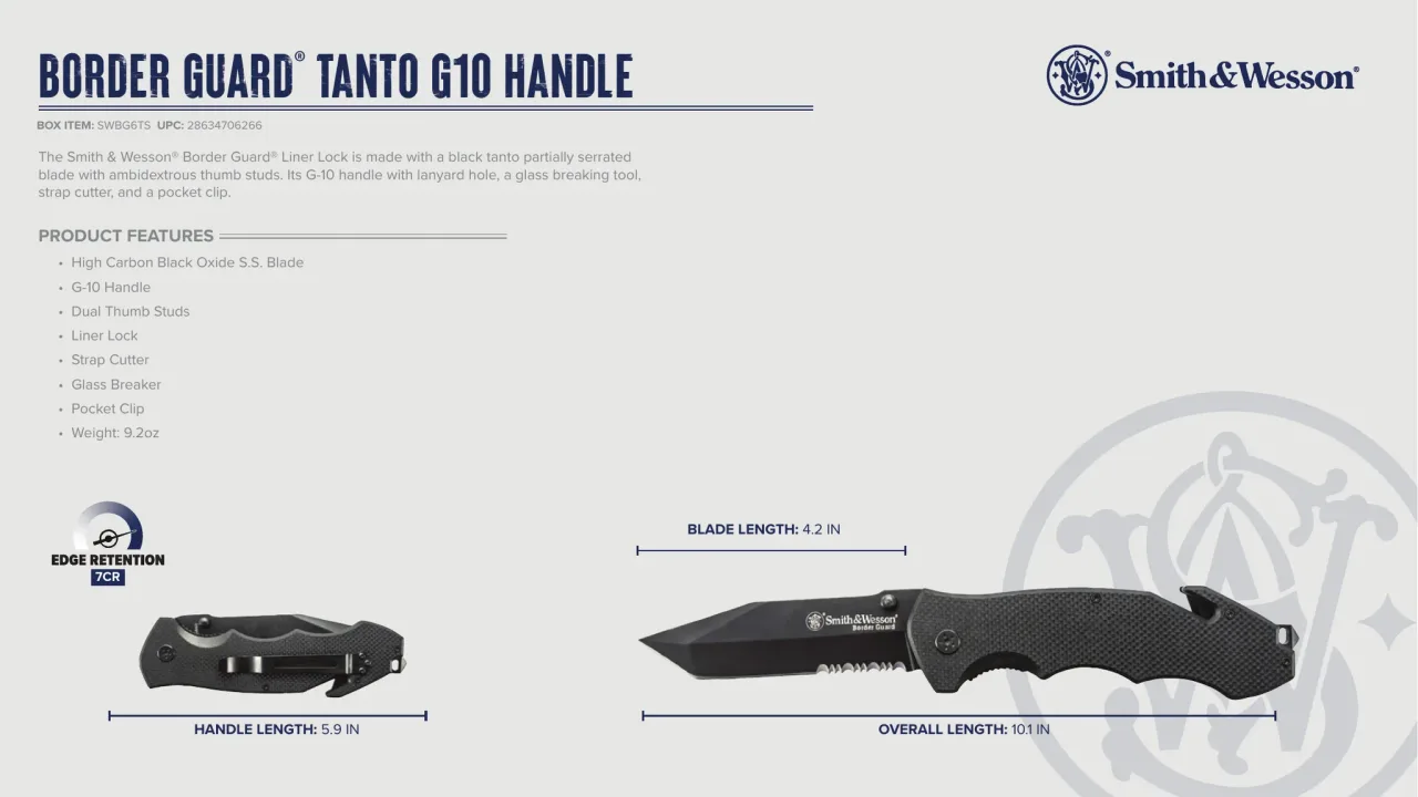 Página 24 de Smith & Wesson · Cuchillería 2023