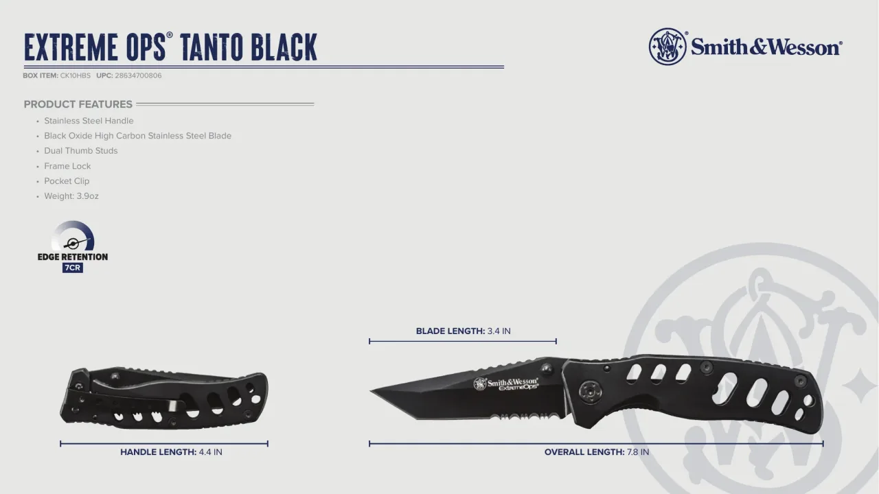 Página 33 de Smith & Wesson · Cuchillería 2023