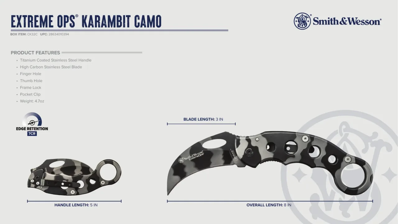 Página 38 de Smith & Wesson · Cuchillería 2023