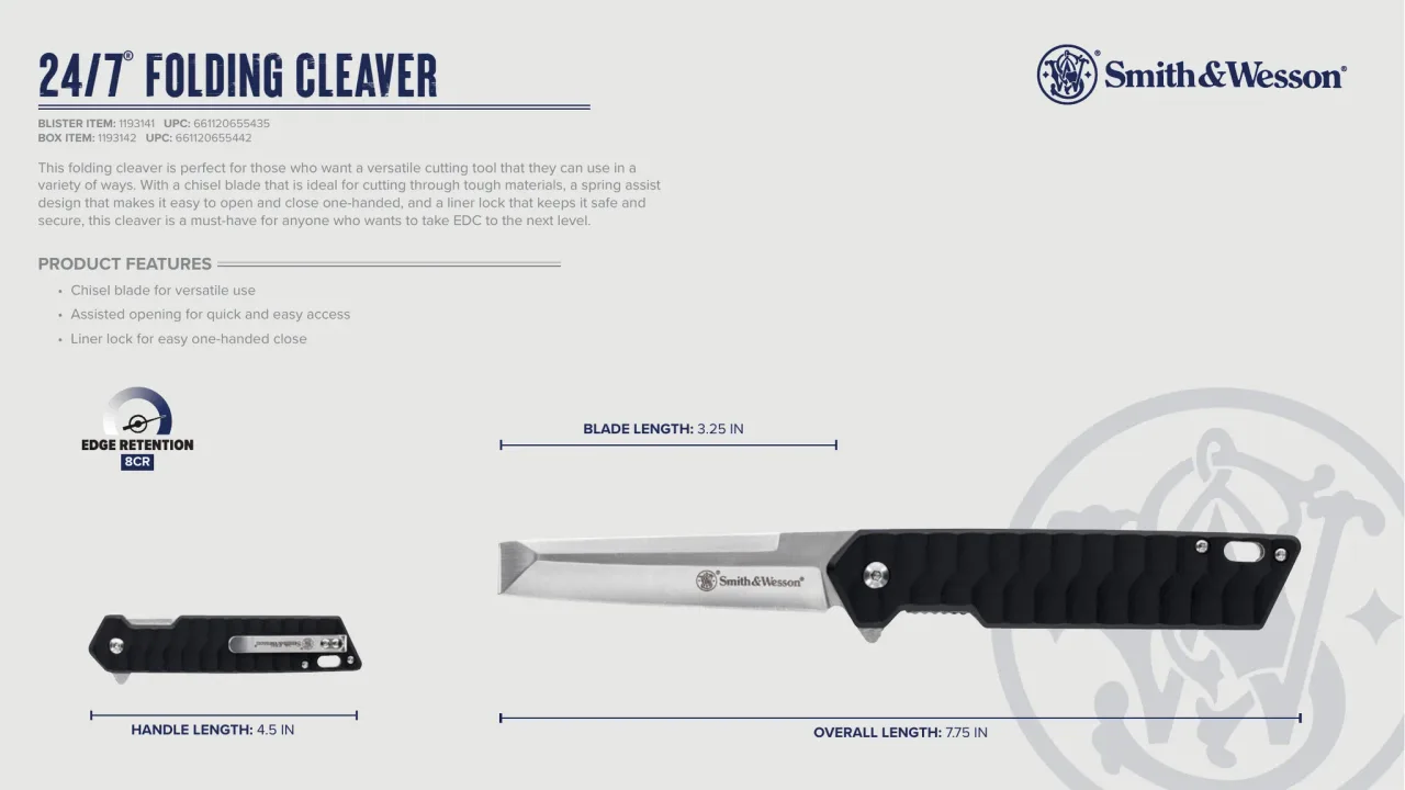 Página 4 de Smith & Wesson · Cuchillería 2023