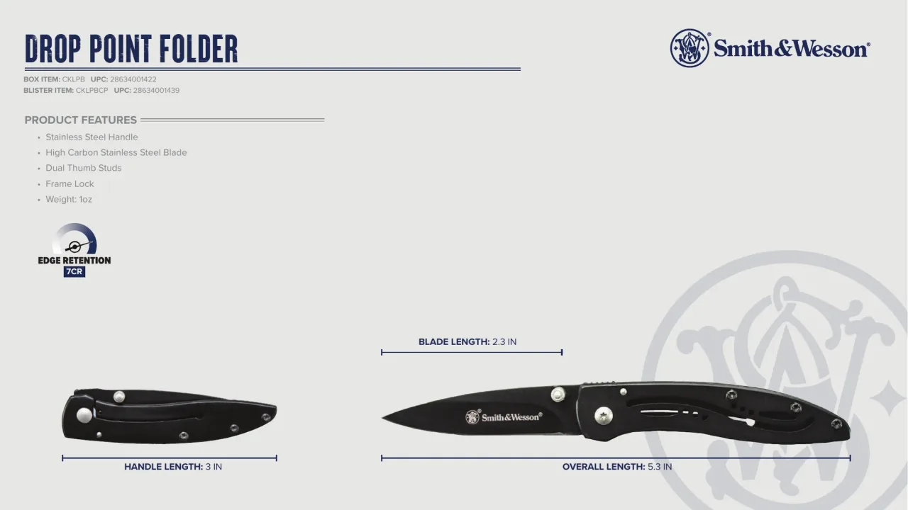Página 44 de Smith & Wesson · Cuchillería 2023