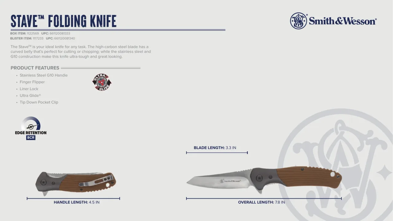 Página 56 de Smith & Wesson · Cuchillería 2023