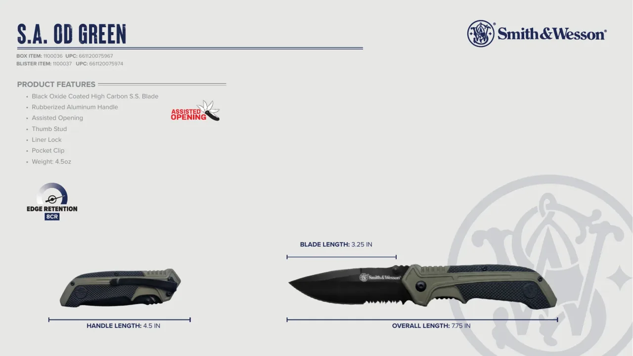 Página 66 de Smith & Wesson · Cuchillería 2023