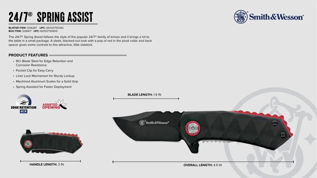 Página 13 de Smith & Wesson · Cuchillería 2024